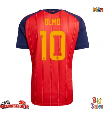 Spain Dani Olmo #10 Replica Home Stadium Shirt World Cup 2026 Short Sleeve